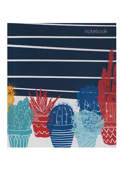 Книги для записей (евротетради) А5- (146х167), 120л. Интеграл. переплет,мат.ламинац. Форзацы – белые. Бумага – оф.60 г/м2, белая, клетка. Сшитый блок. - фото 1