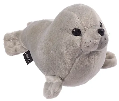 Мягкая игрушка Морской котик серый (30 см) - фото 2