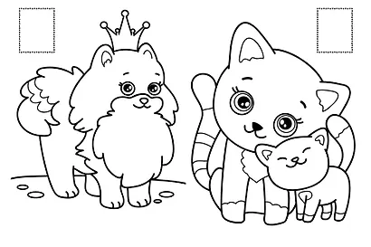 РАСКРАСКИ с сияющими наклейками. ПУШИСТИКИ - фото 6