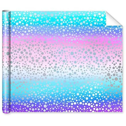 Бумага упаковочная 672мм*990мм "Градиент" суперглад.,мета - фото 3