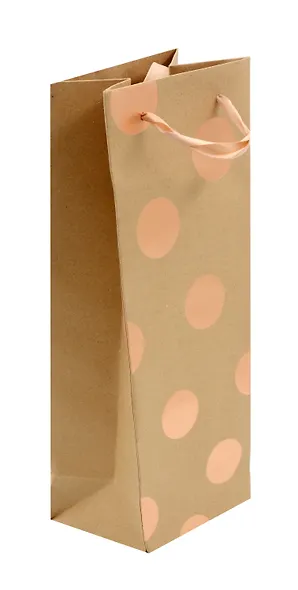 Пакет бутылочный 34,5*12,5*10 "Shine craft" крафт - фото 1