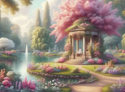 Холст с красками по номерам "Сад бесконечной любви", 30 х 40 см - фото 1