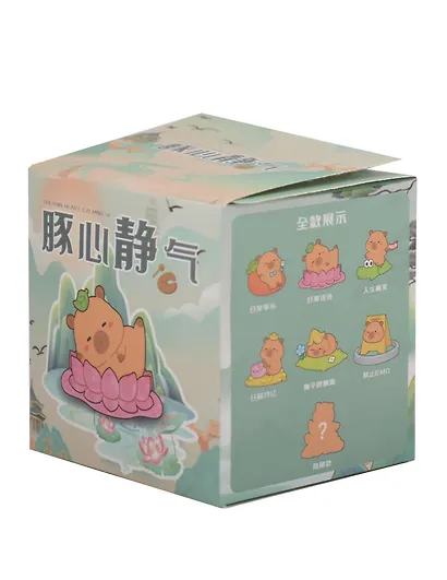 Игрушка Капибара на отдыхе (5см) (пластик) (Blind Box) (12-7003-202508-M340) - фото 2