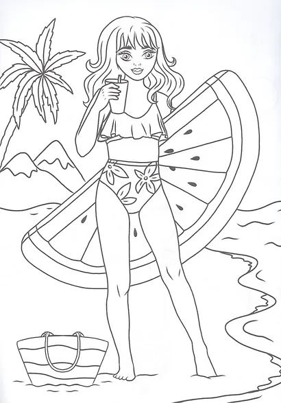 Настя. Мастерская красоты. Раскраска - фото 2