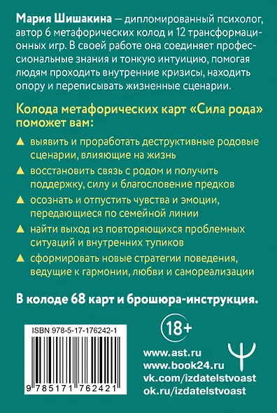 Сила рода. Программы, сценарии, послания. Метафорические карты - фото 2