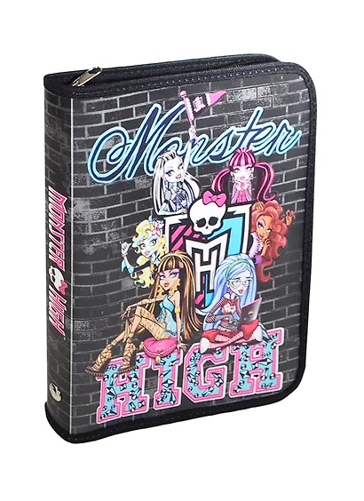 Папка для тетрадей А5 (22,8*37) "Monster High" на молнии, Академия Групп - фото 1