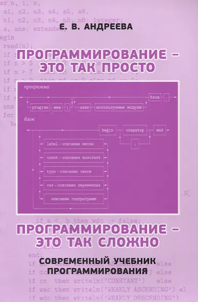 Программирование это так просто программирование это так сложно (3 изд.) (м) Андреева - фото 1