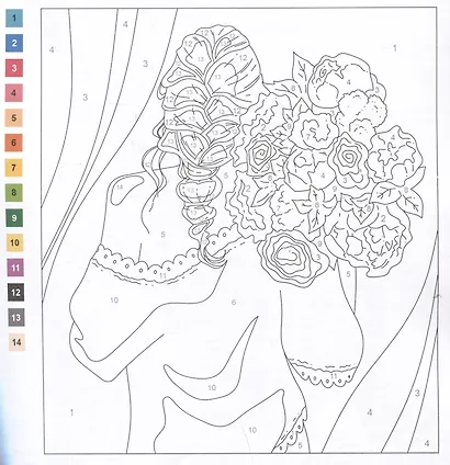 Цветы. Раскраска. Картины по номерам - фото 3