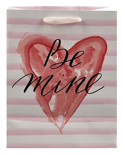 Пакет А5 23*18*10 "Valentine" жен., бум.мат.ламинат - фото 3