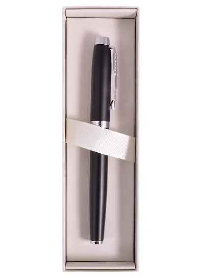 Ручка-роллер Parker, IM Essential Muted Black CT, подарочная черная - фото 2