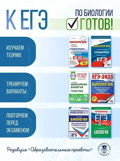 ЕГЭ. Биология. Тематический тренинг для подготовки к ЕГЭ - фото 9