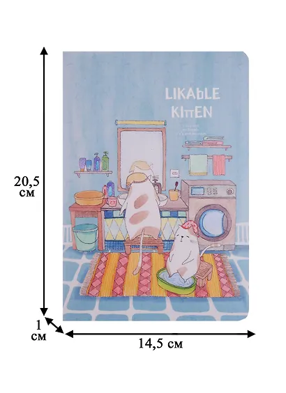 Тетрадь в линейку AnAn, Likable kitten, 60 листов, в ассортименте - фото 5
