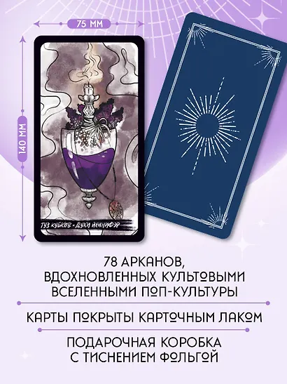 Таро культовых героев. От Гарри Поттера до Уэнсдей (78 карт и руководство к колоде) - фото 5