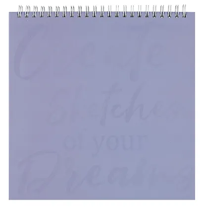 Скетчбук А5 40л "ЛАВАНДОВОЕ ПОЛЕ" гребень, белый офсет - фото 2