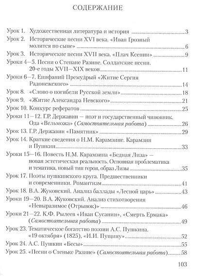 Рабочая тетрадь к учебнику Г.С. Меркина "Литература". 8 класс. Часть 1 - фото 2