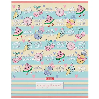 Тетрадь в клетку Hatber, "Фруктис", 60 листов, в ассортименте - фото 3