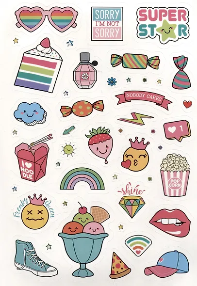 Pink Power Stickers. Более 555 наклеек для сильных духом девчонок! - фото 4