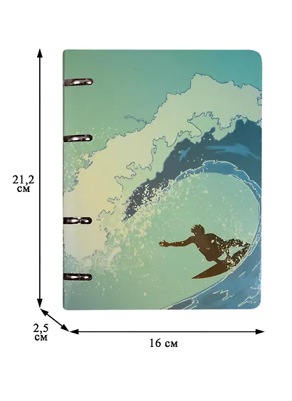Тетрадь на кольцах «Волна!», А5, 80 листов - фото 3