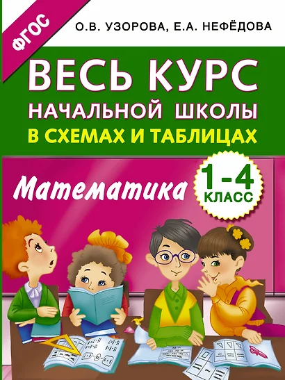 Весь курс начальной школы в схемах и таблицах. Математика. 1-4 классы - фото 1