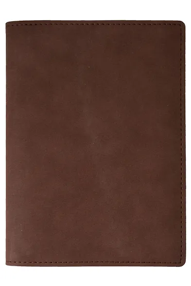 Книга для записей А5 112л нелин. "Portfolio" кож.зам., коричневая - фото 1