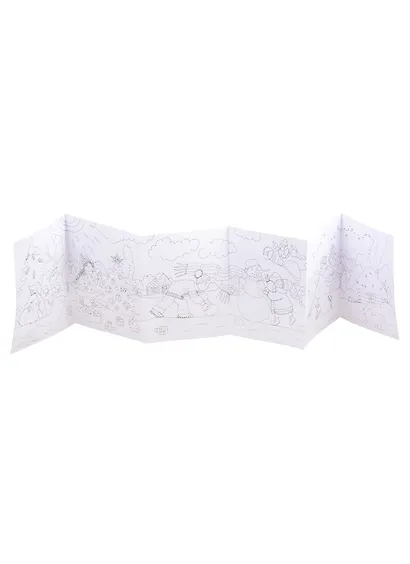 Зимушка-зима. Раскраска-гармошка - фото 3