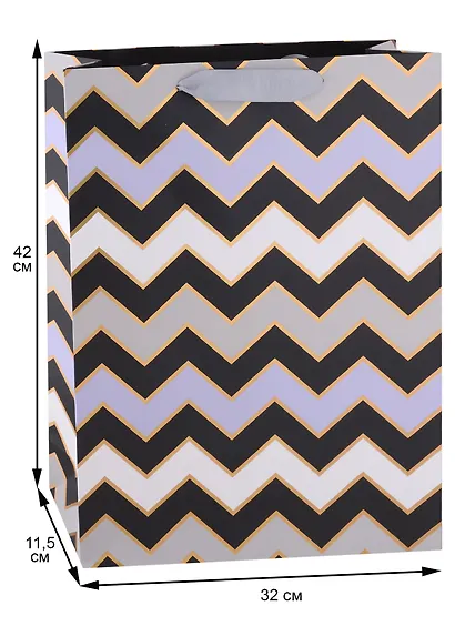 Пакет А3 46*33*10 "Geometry" нейтр., бум.мат - фото 2