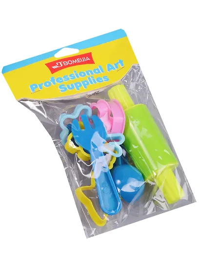 Набор формочек и инструментов для лепки в пакете с хеддером (11-21657-8100MJ) - фото 1