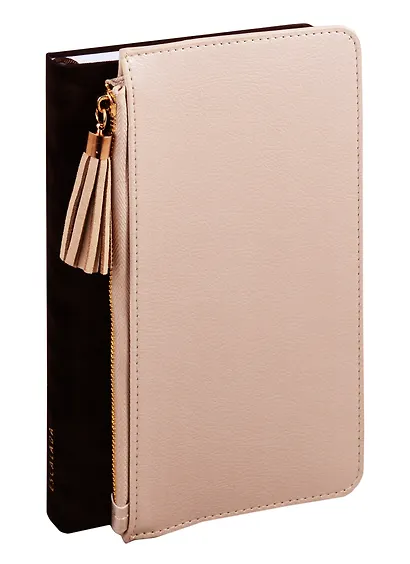 Ежедневник недат. А5 96л Спилок бронзовый, коричневый, кожзам, тв. переплет, застежка с кисточкой, офсет, ляссе - фото 3