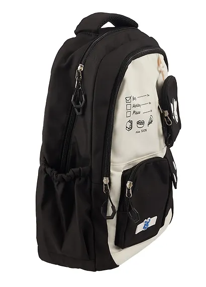 Рюкзак школьный, подростковый черно-белый "Кролик", Yoi - фото 2