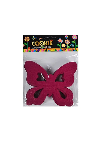 Подставки войлочные Бабочка (6 шт.) фиолетовые (002347) - фото 1