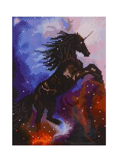 Алмазная мозаика "Странствующий единорог", классическая, с подрамником, с полным заполнением, 30 х 40 см - фото 2
