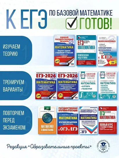 ЕГЭ-2026. Математика. 30 тренировочных вариантов экзаменационных работ для подготовки к единому государственному экзамену. Базовый уровень - фото 9