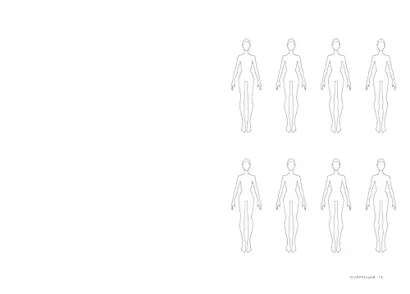 Fashion-дизайн. Скетчбук с шаблонами фигур. Коллекция "Рассвет" - фото 5