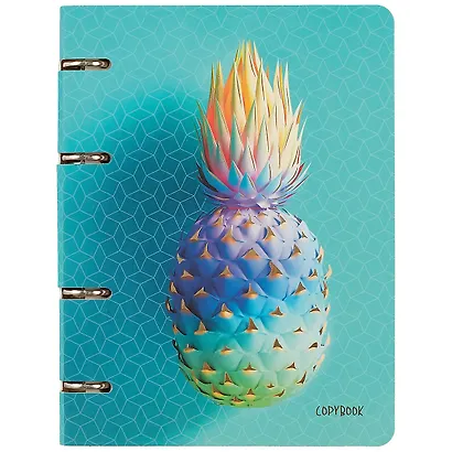 Тетрадь на кольцах в клетку Unnika, "My dreams. Colorful pineapple", 100 листов - фото 1