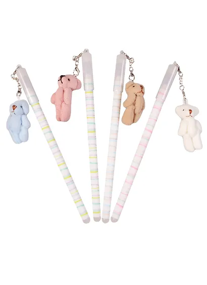 Ручка гелевая "Мишки", синяя - фото 3