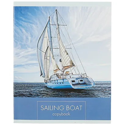 Тетрадь в клетку Listoff, "Парусники", 48 листов, в ассортименте - фото 1