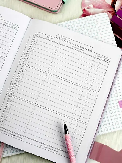 Дневник шк. "Ща всё будет" кожзам, тв.переплёт, тиснение фольгой, магнит.клапан, пантон, одно ляссе, загругл.углы, универс.шпаргалка - фото 8