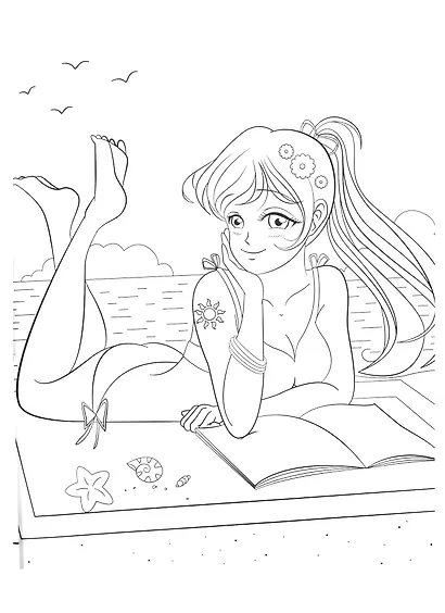 РАСКРАСКА АНИМЕ. МИР ОТАКУ - фото 3