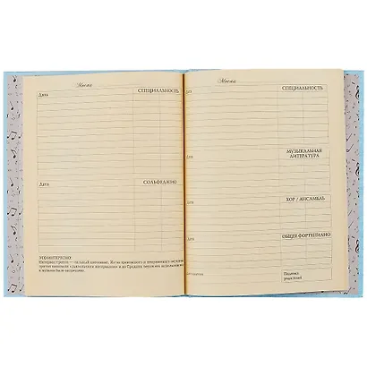 Дневник для муз.школ "Дизайн 1 (22)" 7БЦ, мат.ламинация, тиснение золот.фольгой - фото 2