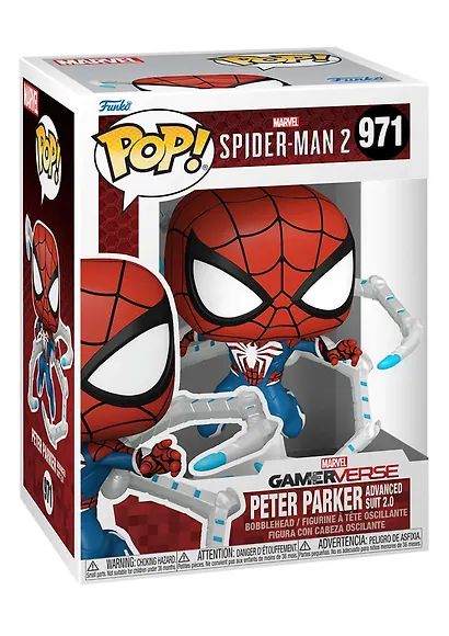 Фигурка Funko POP! Bobble Marvel Games Spider-Man 2 Peter Parker Suit (971) (Fun76109) - фото 2