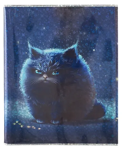 Обложки 03шт д/тетрадей гологр. "ПУХЛЫЕ КОТЫ" 346*215мм, ПВХ 70мкм, три наклейки для персонализации, подвес - фото 6