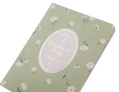 Записная книжка «Posy» А6, 32 листа в клетку, зеленый, скрепка, Be Smart - фото 3