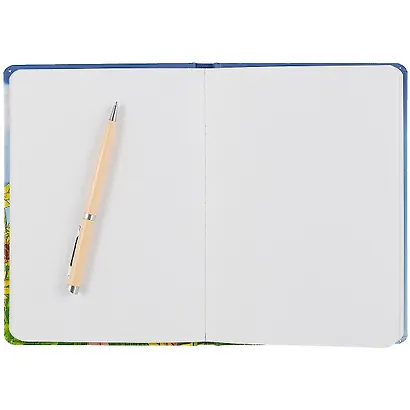 Книга для записей А5 72л тчк. "ДЕВУШКА С ПОДСОЛНУХАМИ" 7БЦ, выб.лак, резинка - фото 2