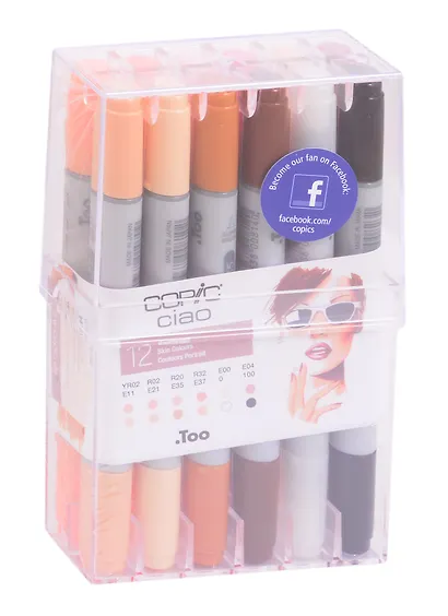 Набор маркеров Copic Ciao телесные тона, 12 цветов - фото 4