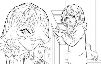 Зайчик. Раскраска - фото 9