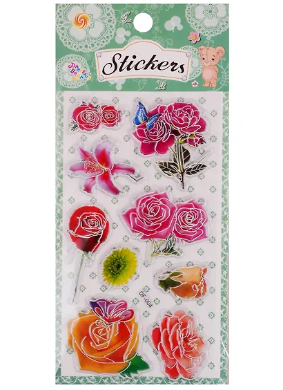 Наклейки ПВХ Букеты DF-108 - фото 3