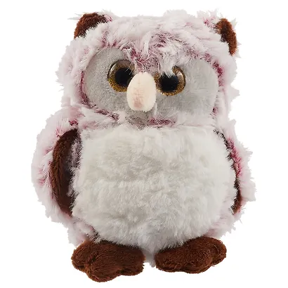 Мягкая игрушка Сова пушистая с блестящими глазками 12-01570-maotouying - фото 4