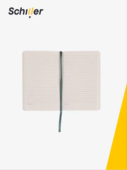 Записная книга А6 80 листов в линейку "Elegance" зеленая, Schiller - фото 3