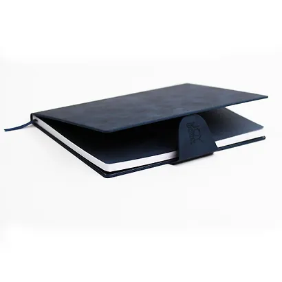 Книга для записей А4 80л лин. "Snap book. No 6" иск.кожа, магн.клапан с термотиснением, скругл.углы, ляссе, инд.уп. - фото 4