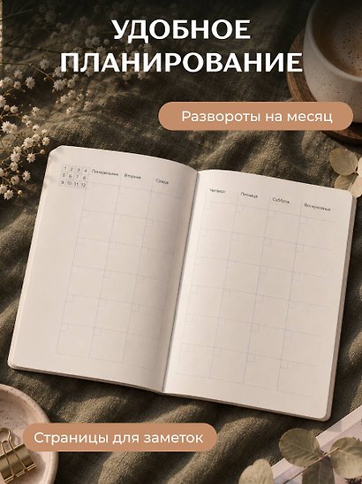 Блокнот-планер недатированный. Натюрморт. (А4, 36 л., на скобе) - фото 4